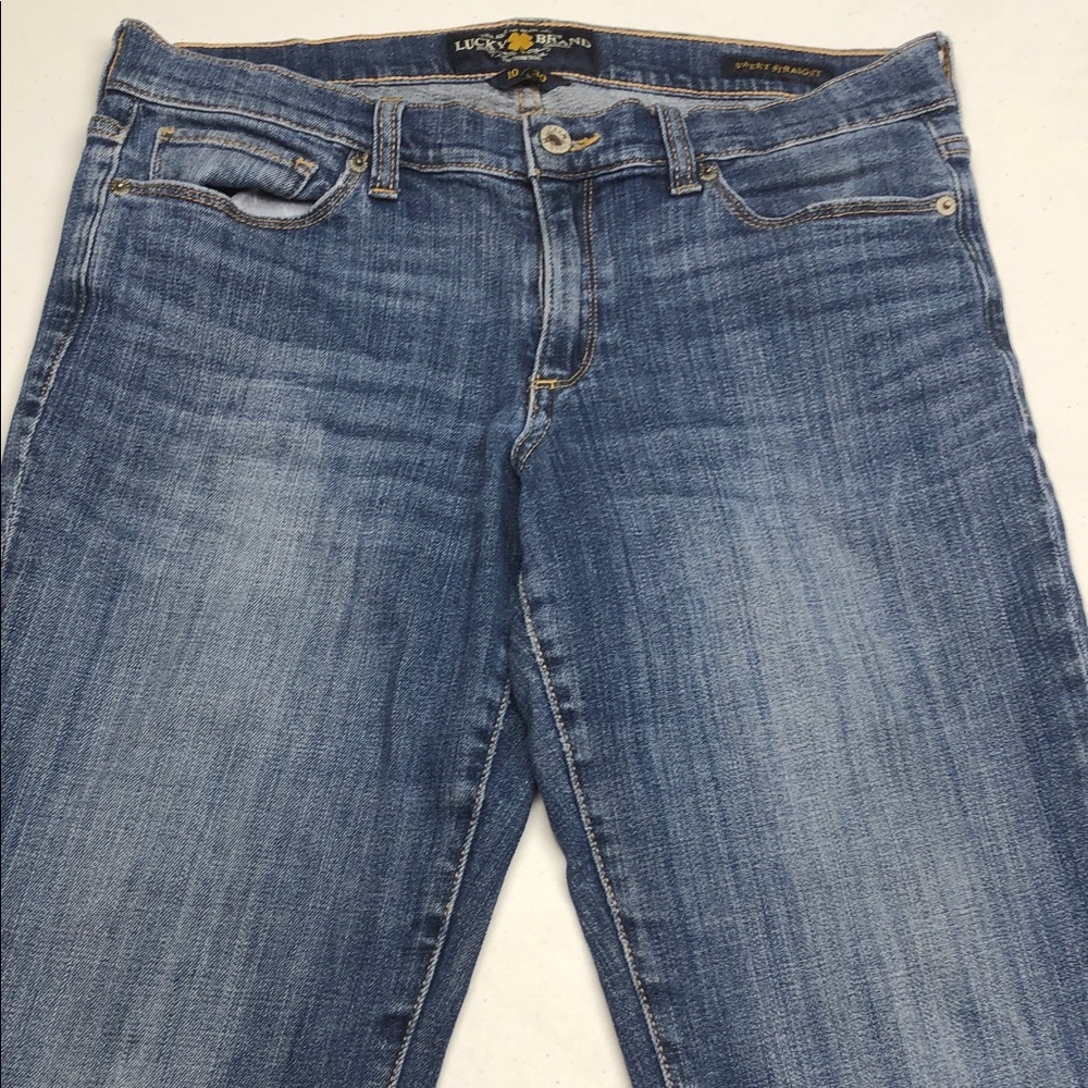 Lucky Brand Medium Blue Straight Leg Jeans